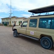Affordable Kenya safari package using Mantra Booking Agencies 4x4 safari vehicle at Amboseli National Park